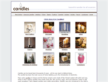 Tablet Screenshot of candles-museum.com